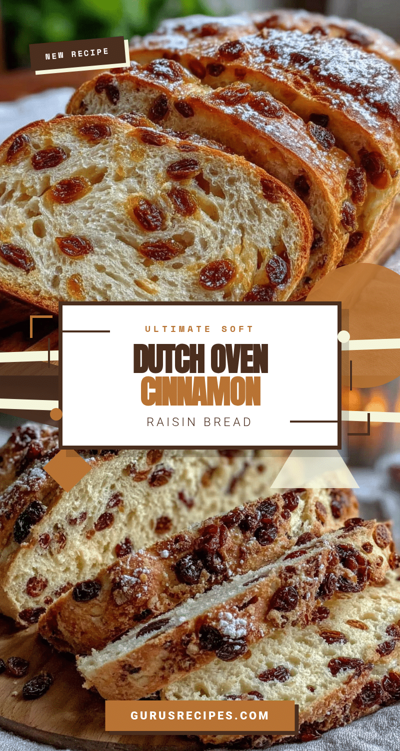 Dutch oven cinnamon raisin bread recipe