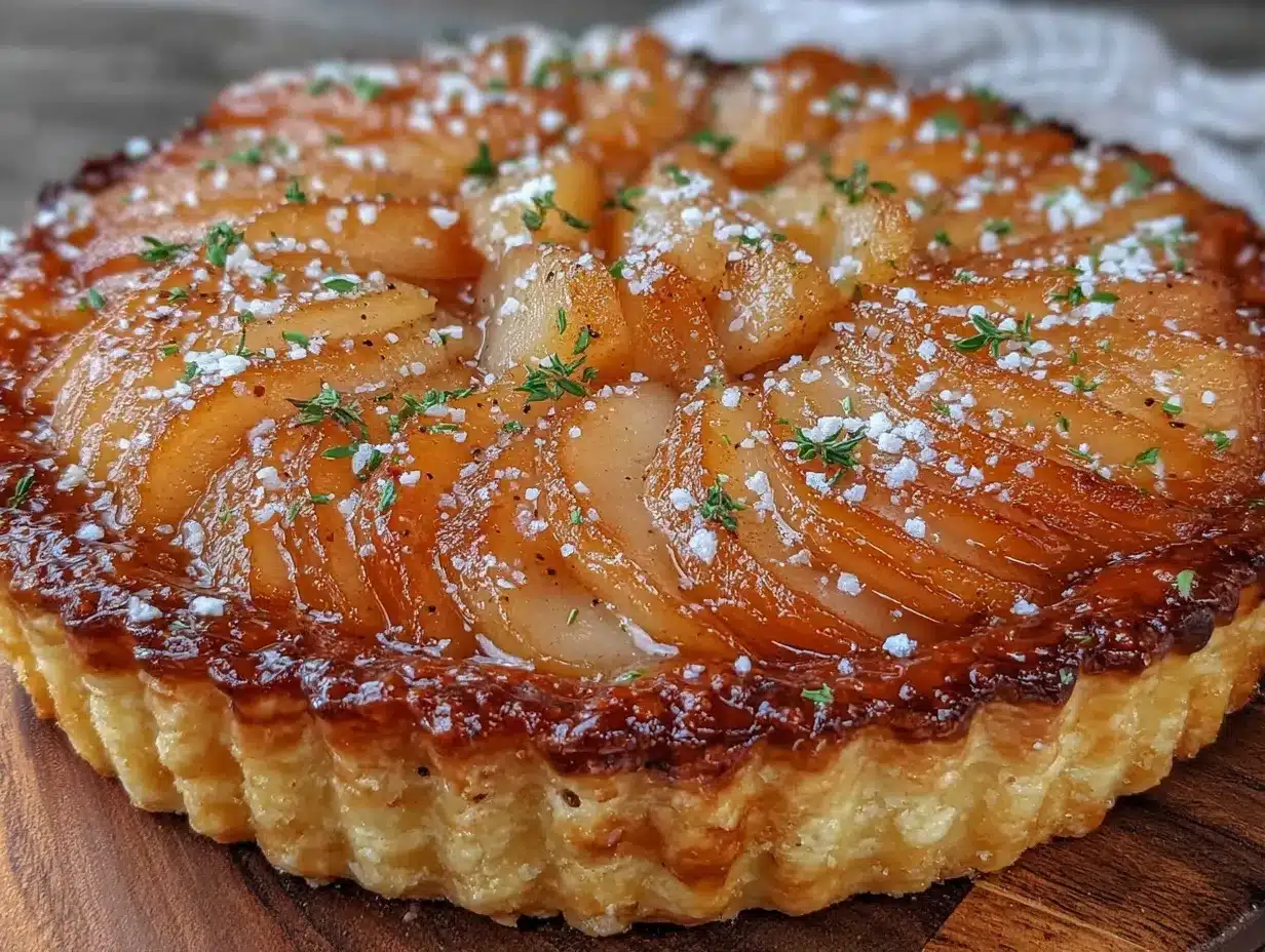 Earl Grey Pear Tart preparation steps