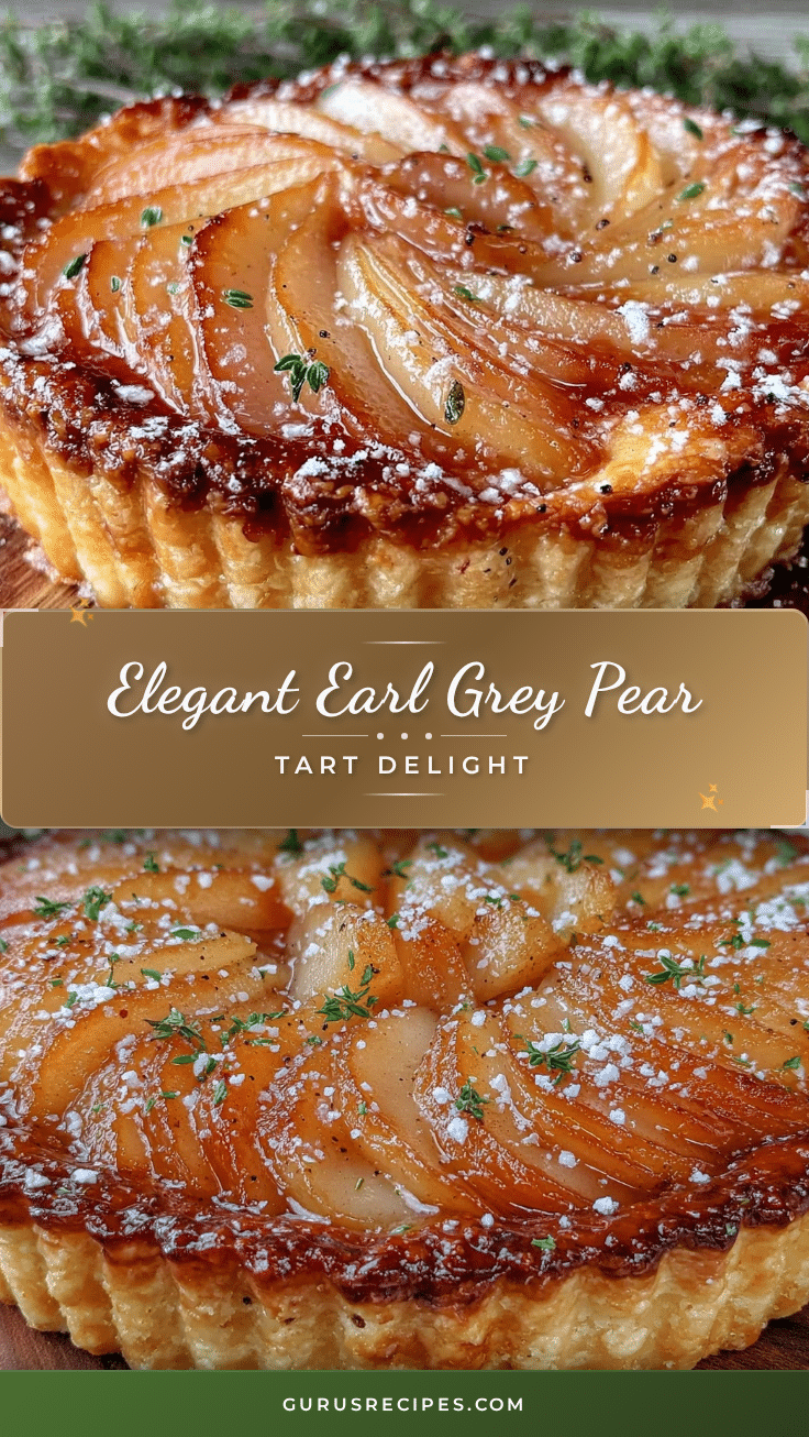 Earl Grey Pear Tart recipe