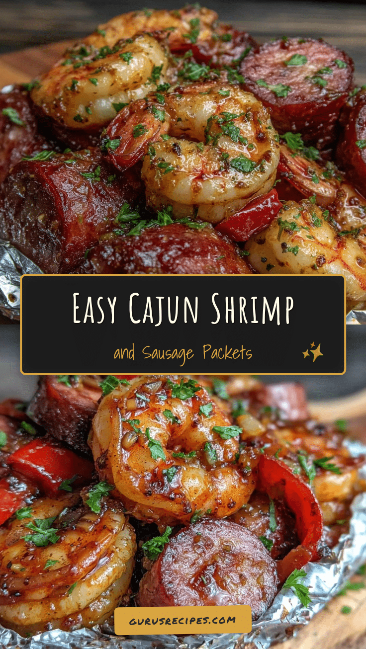 Easy Cajun Shrimp and Sausage Foil Packets recipe