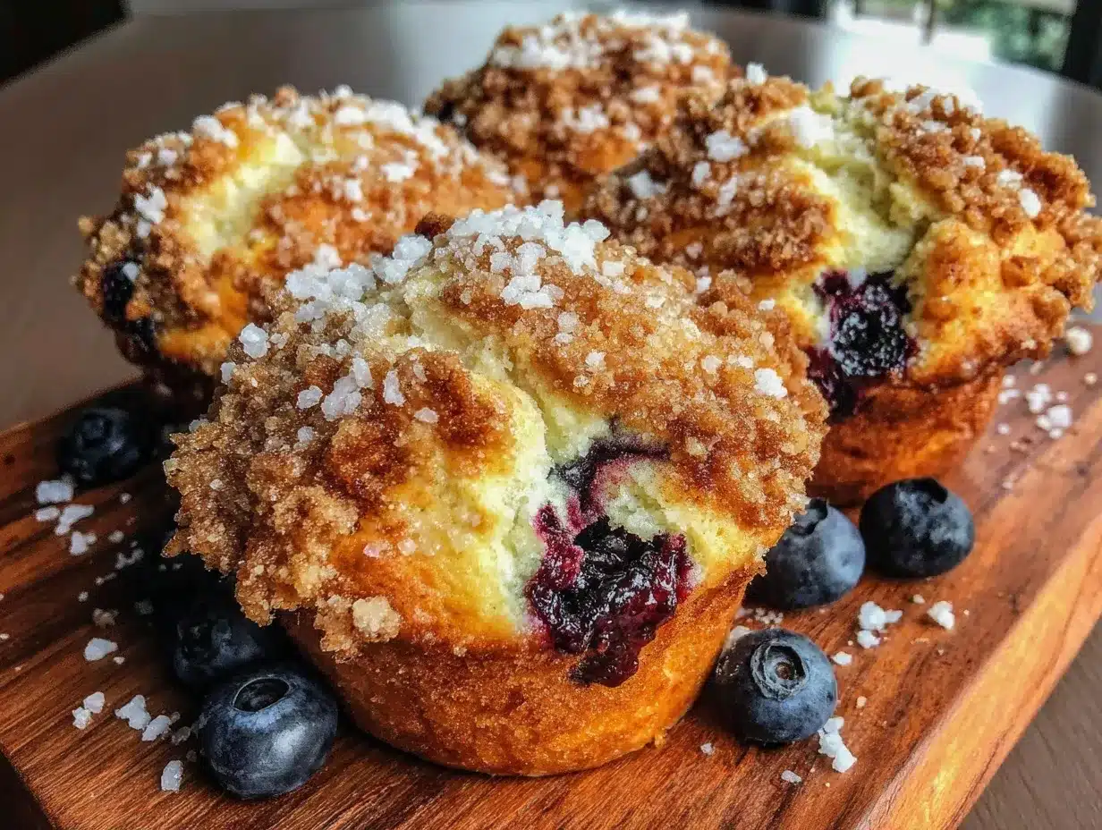 easy fluffy blueberry muffins preparation steps