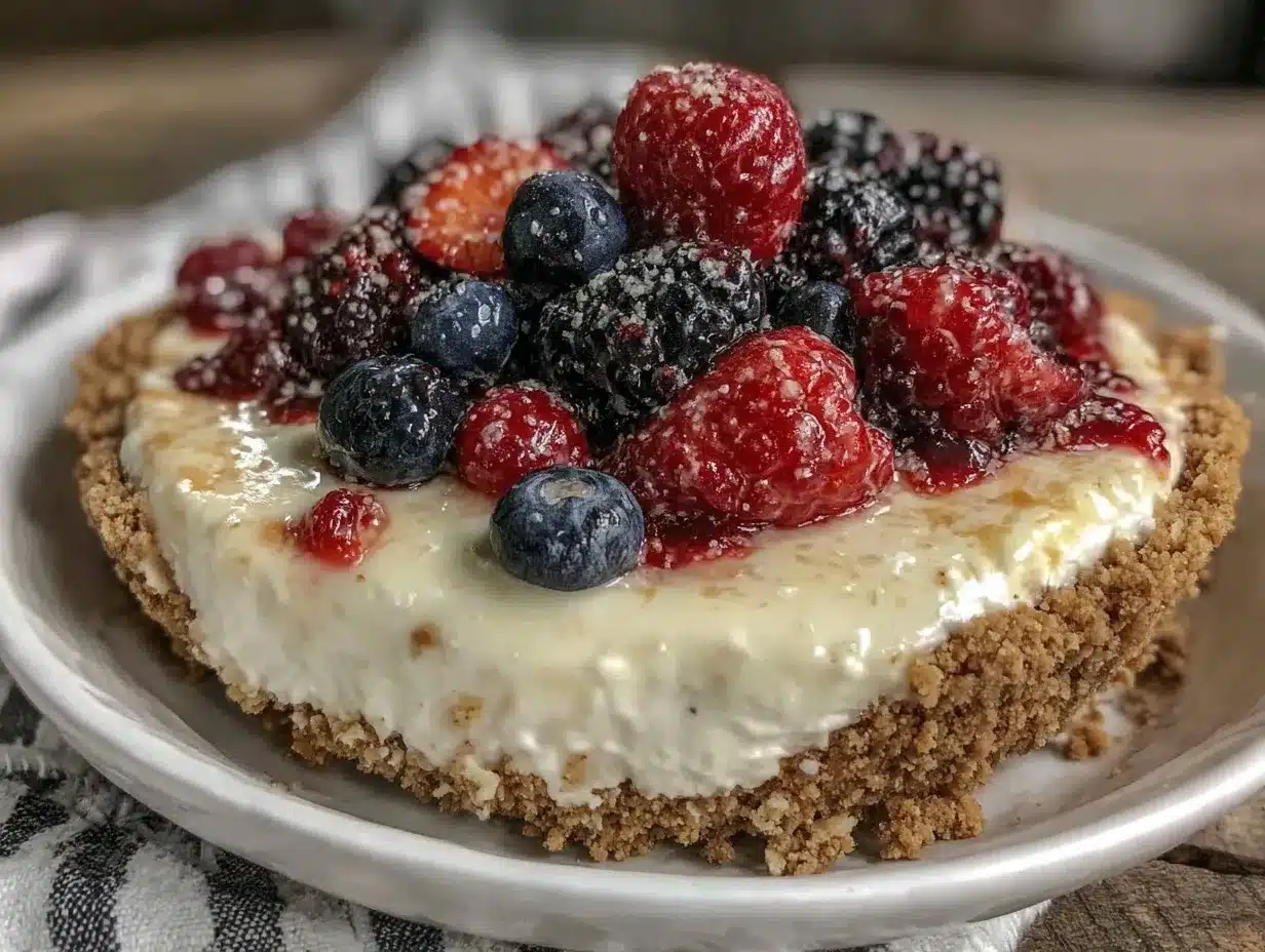 easy no bake lemon berry icebox pie preparation steps