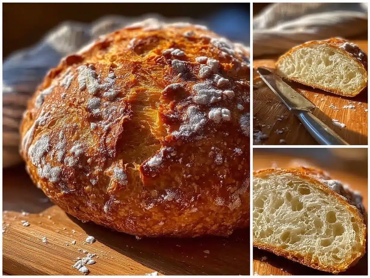 easy no knead gluten free bread preparation steps