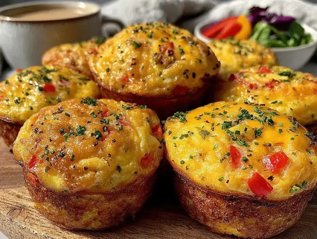 easy veggie-loaded breakfast egg muffins - featured image
