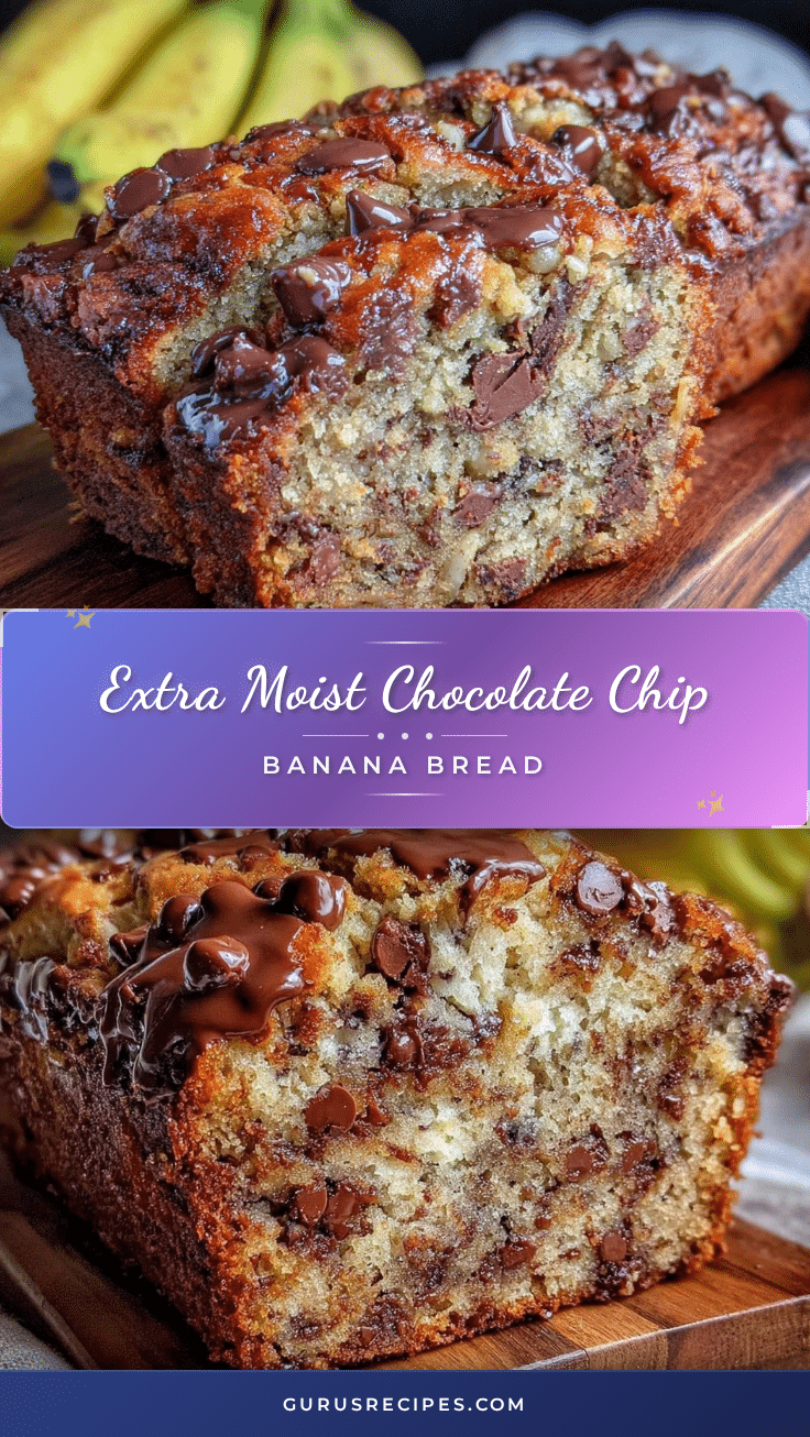 extra moist chocolate chip banana bread recipe