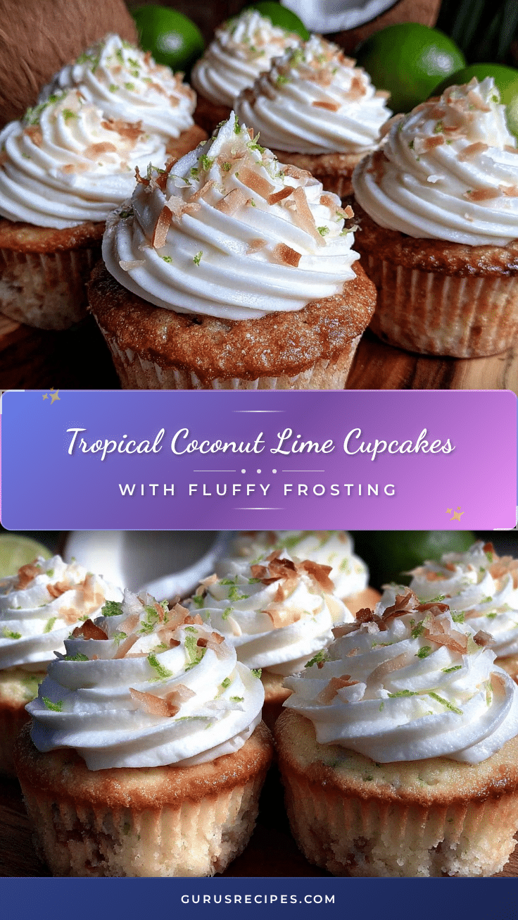 fluffy coconut lime cupcakes recipe