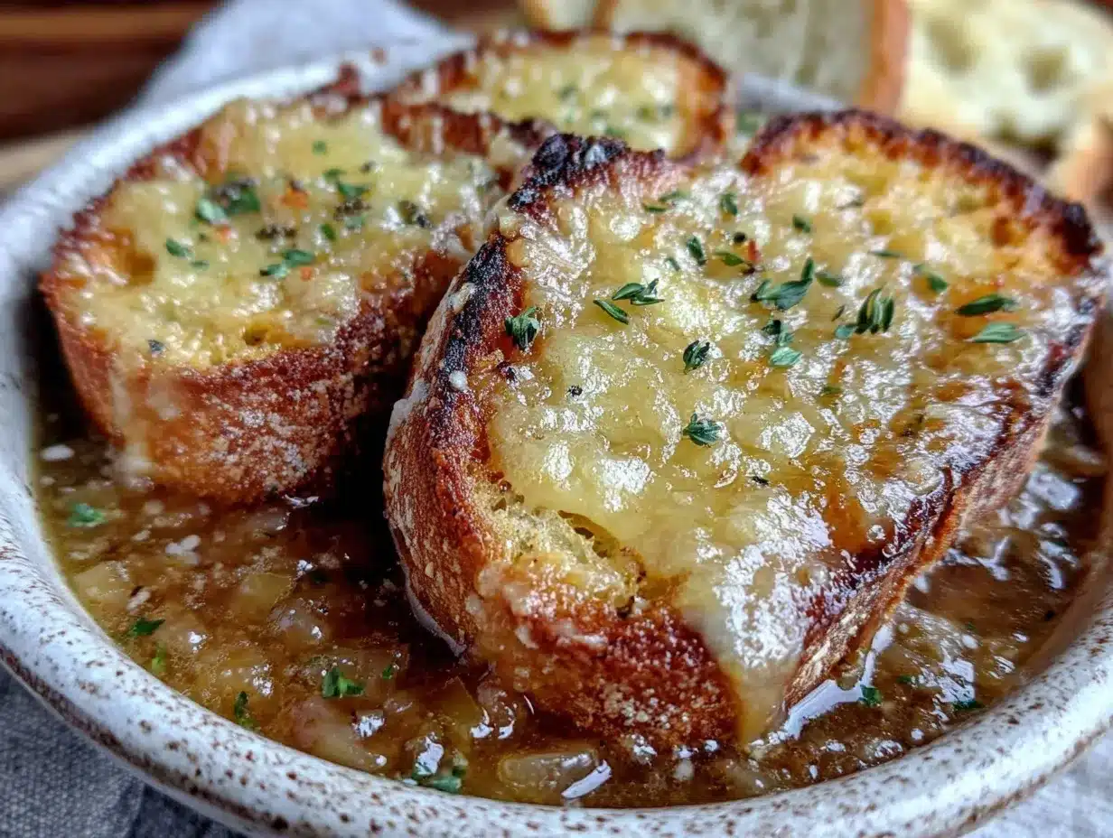 French onion soup preparation steps