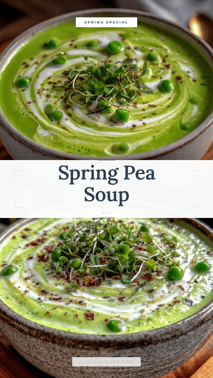 fresh spring pea soup recipe