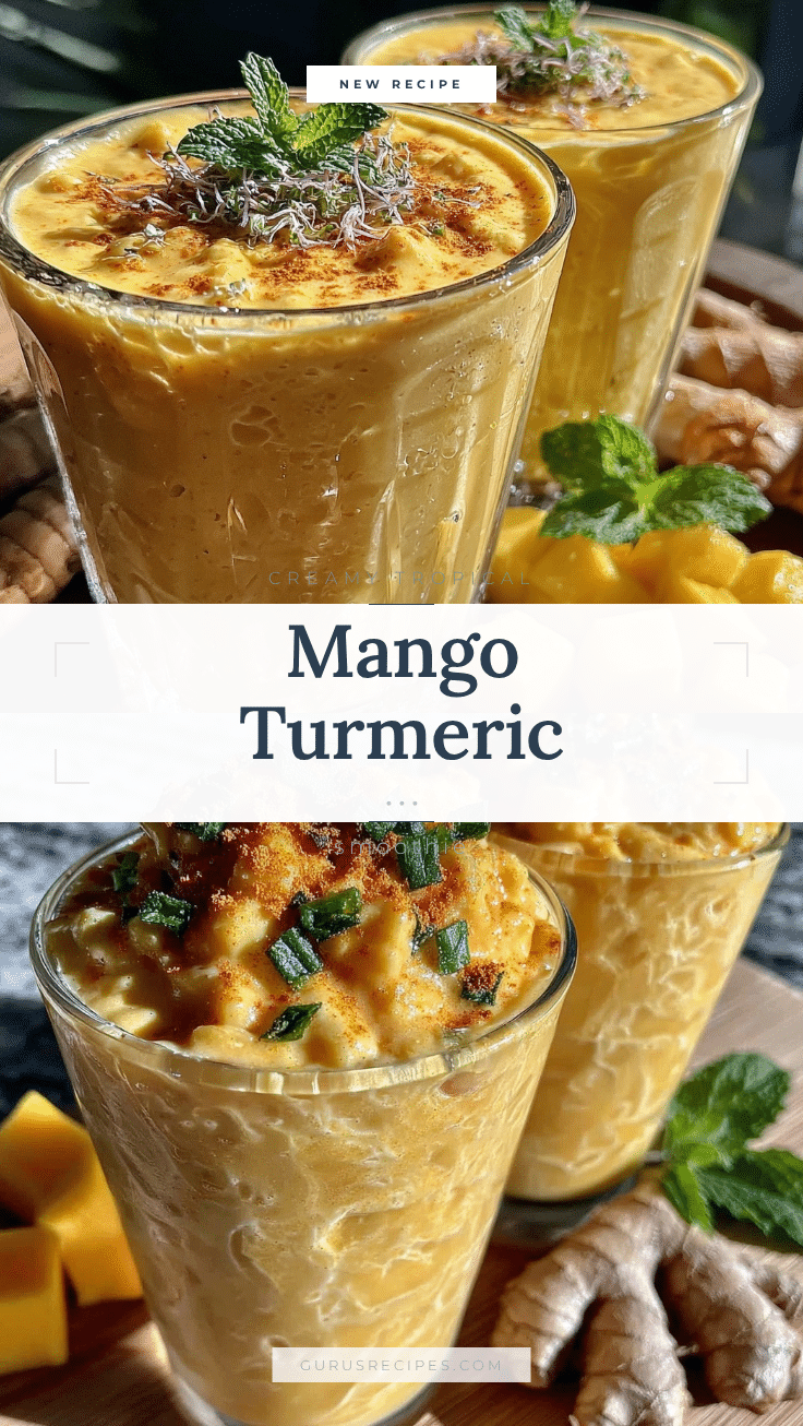 Fresh Tropical Mango Turmeric Recovery Smoothie recipe