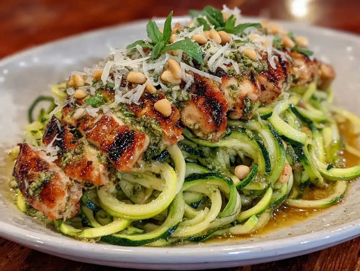 fresh zucchini noodles preparation steps