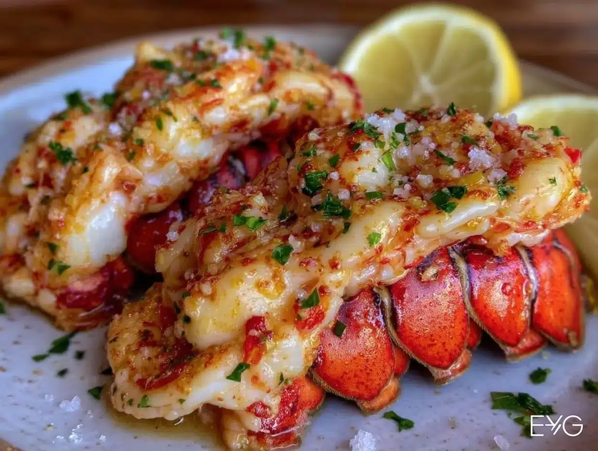 garlic butter lobster tails preparation steps
