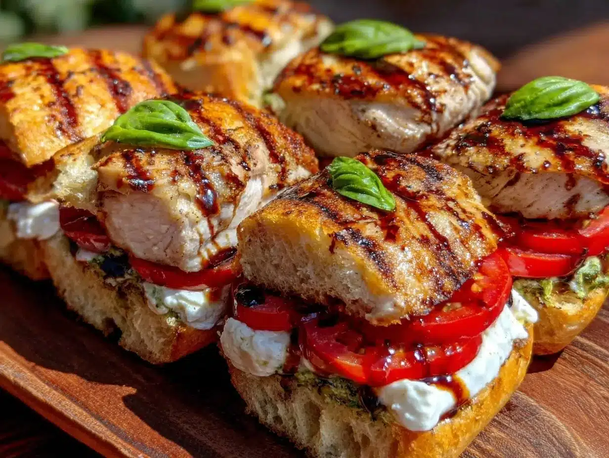 grilled chicken caprese sandwich preparation steps