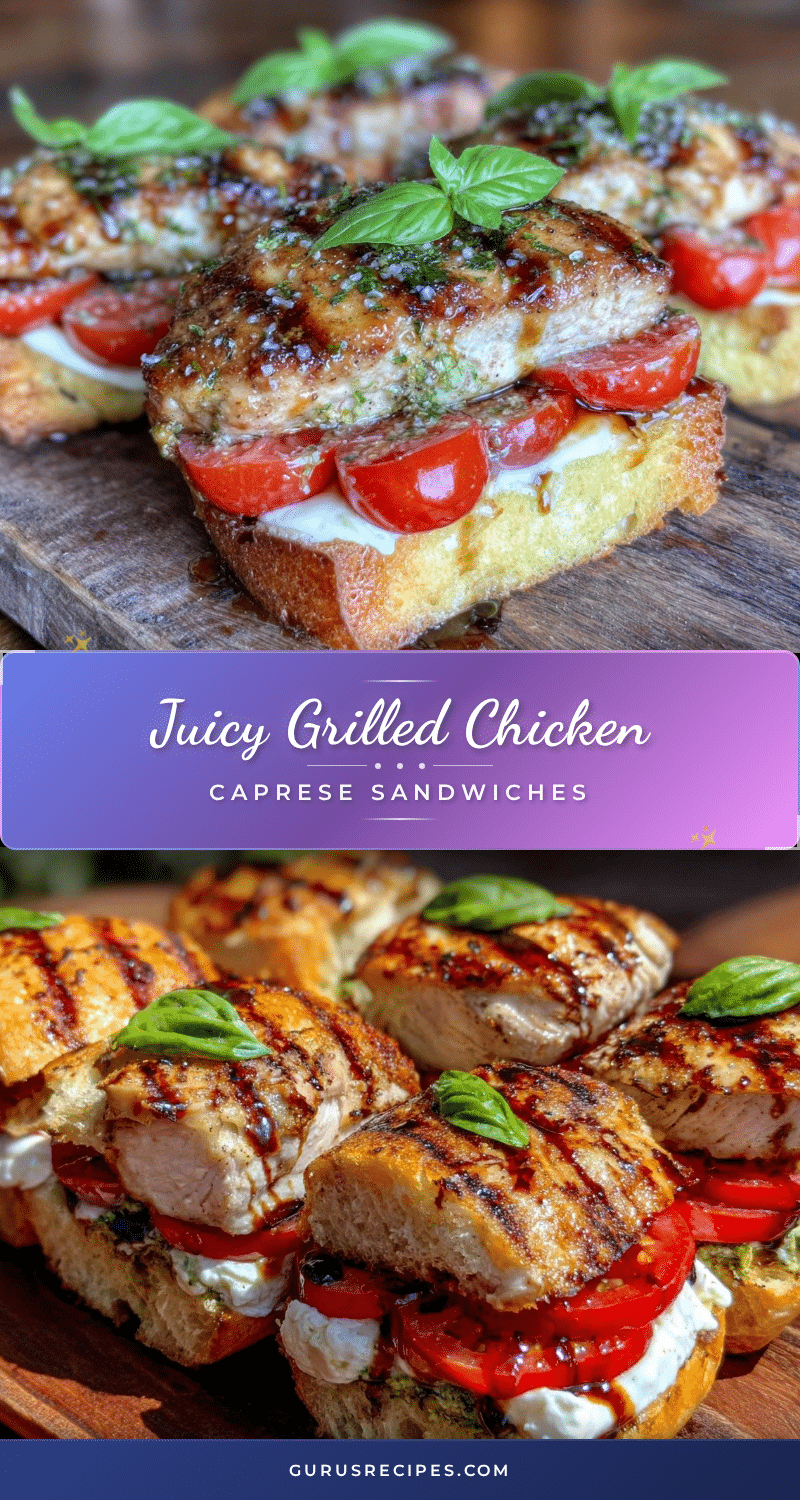 grilled chicken caprese sandwich recipe