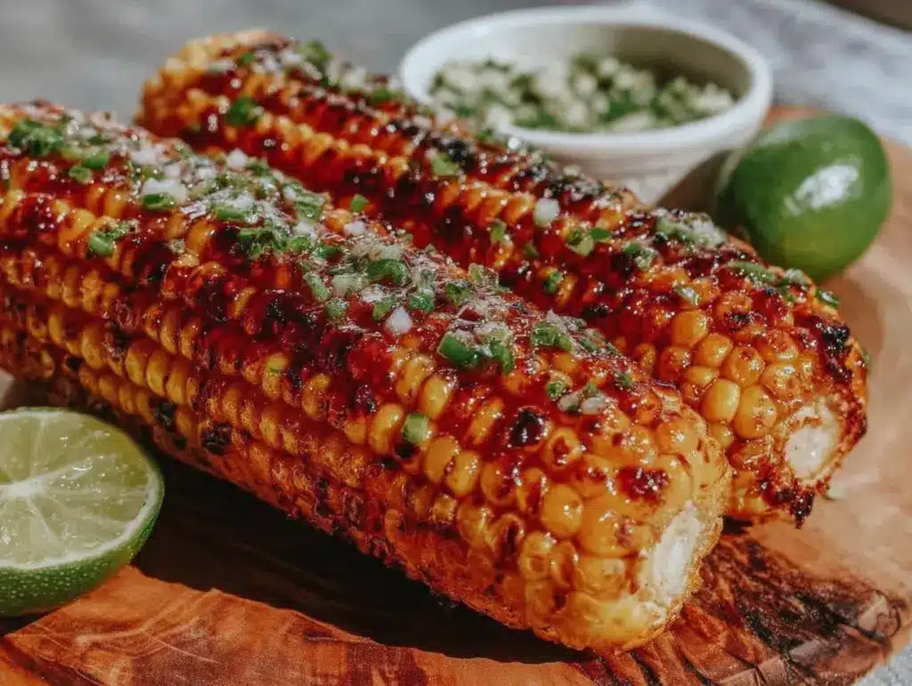 grilled corn with spicy jalapeño lime butter - featured image