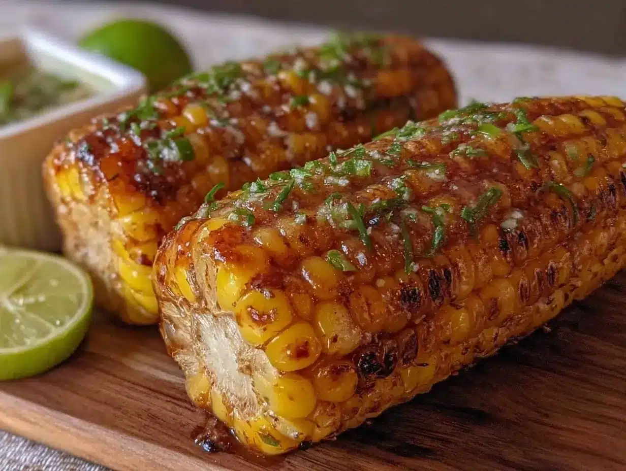 grilled corn with spicy jalapeño lime butter preparation steps