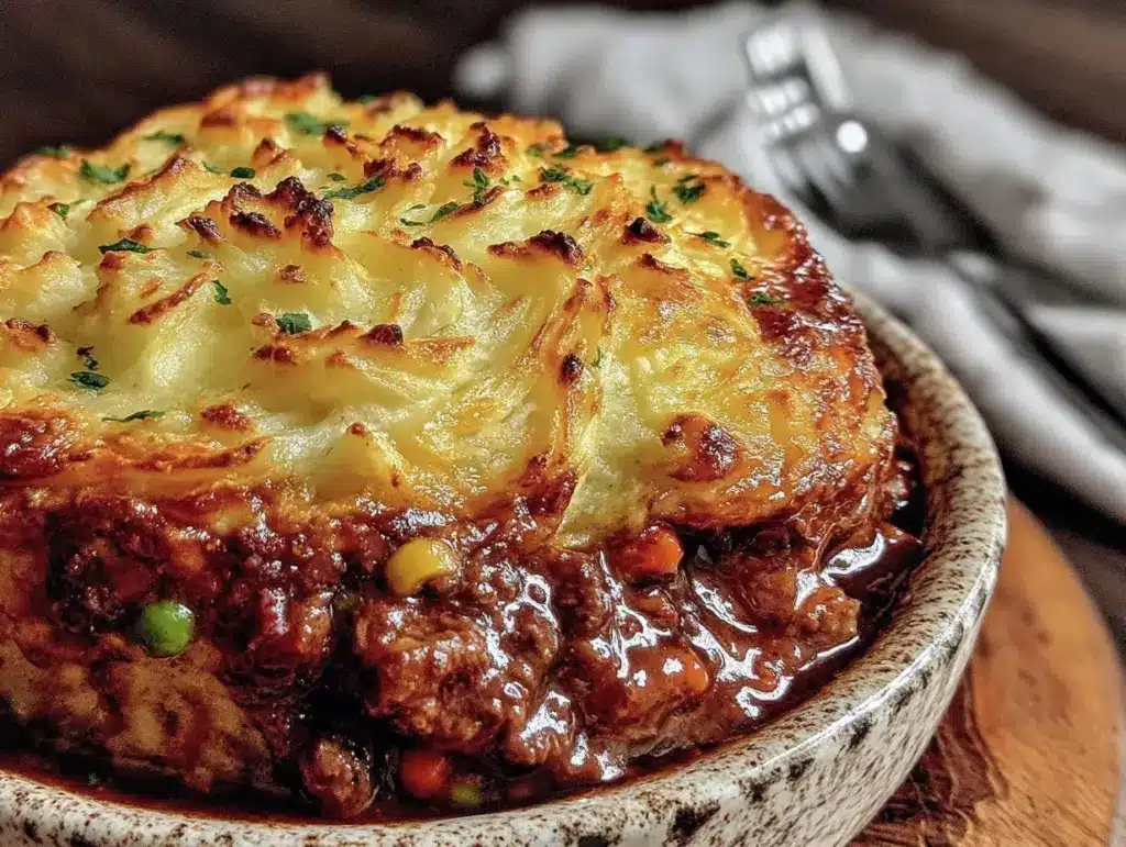 hearty shepherd’s pie with rich guinness gravy - featured image