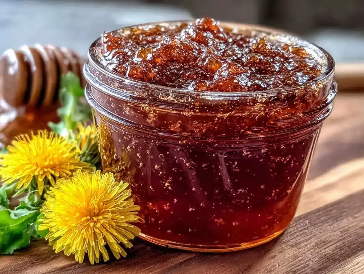 homemade dandelion honey preparation steps