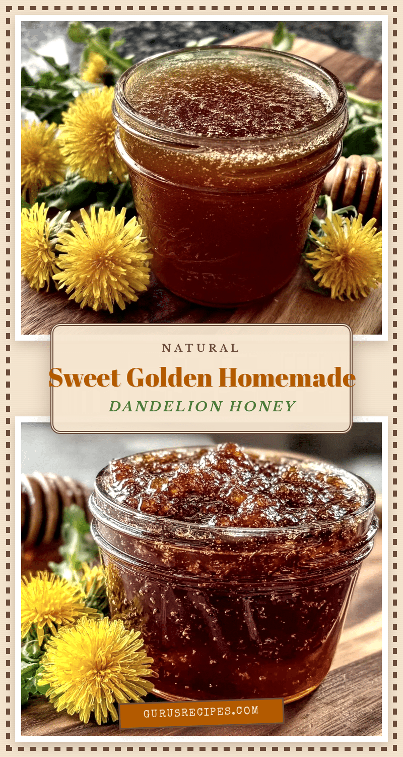 homemade dandelion honey recipe