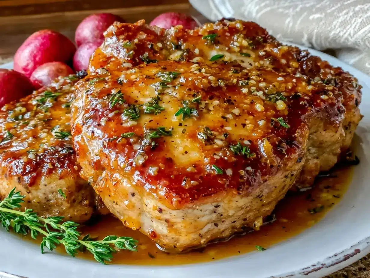 honey Dijon glazed pork chops preparation steps
