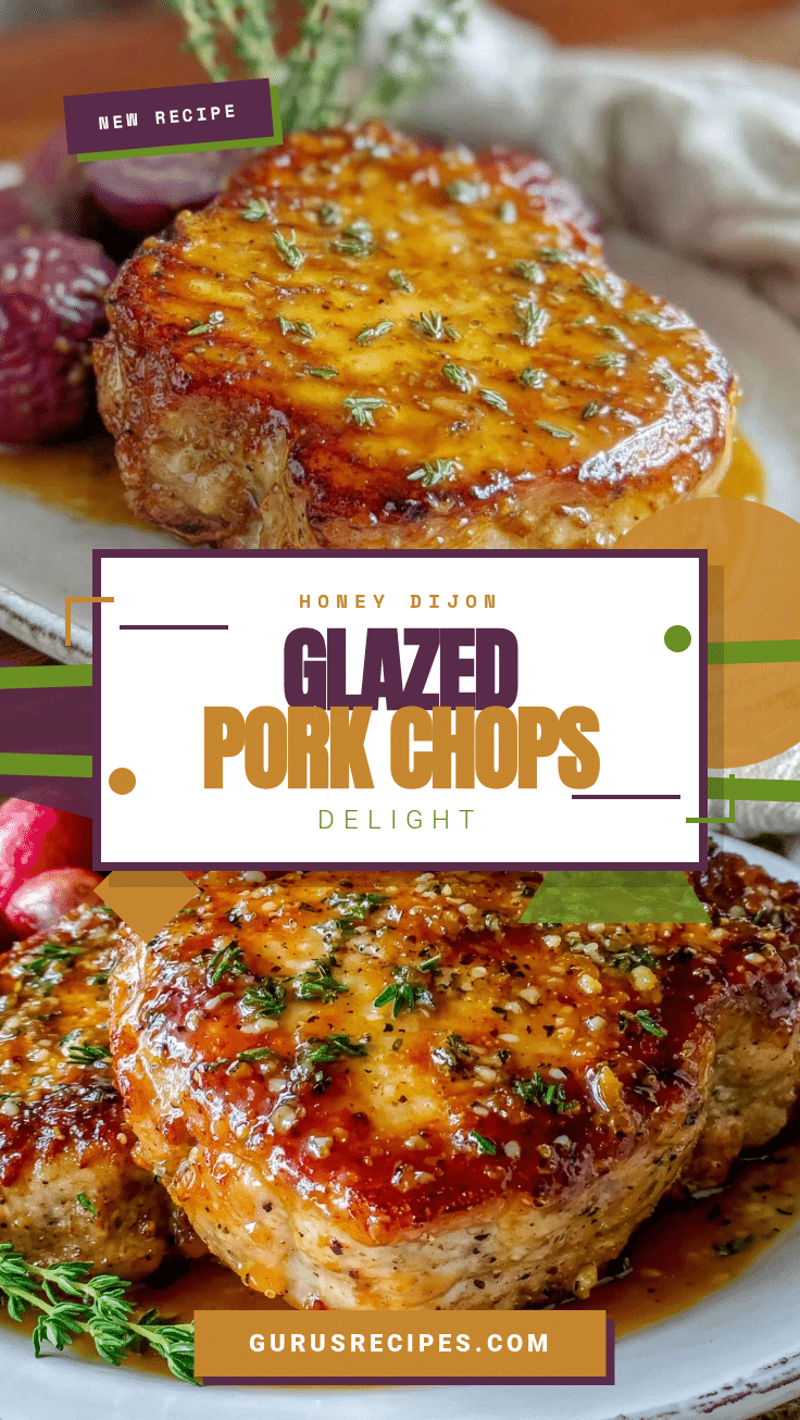 honey Dijon glazed pork chops recipe
