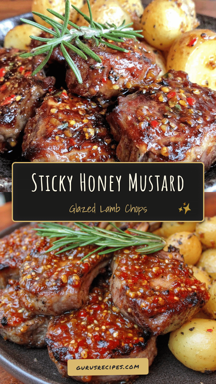 honey mustard glazed lamb chops recipe