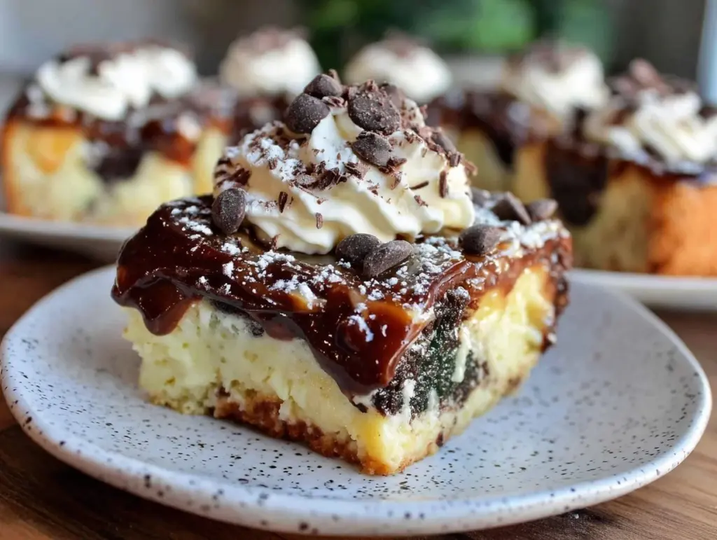 irish cream poke cake - featured image