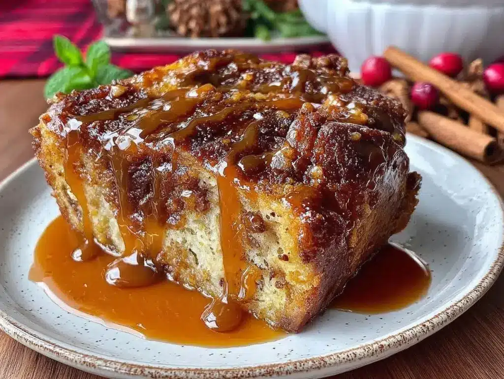 irish whiskey bread pudding - featured image