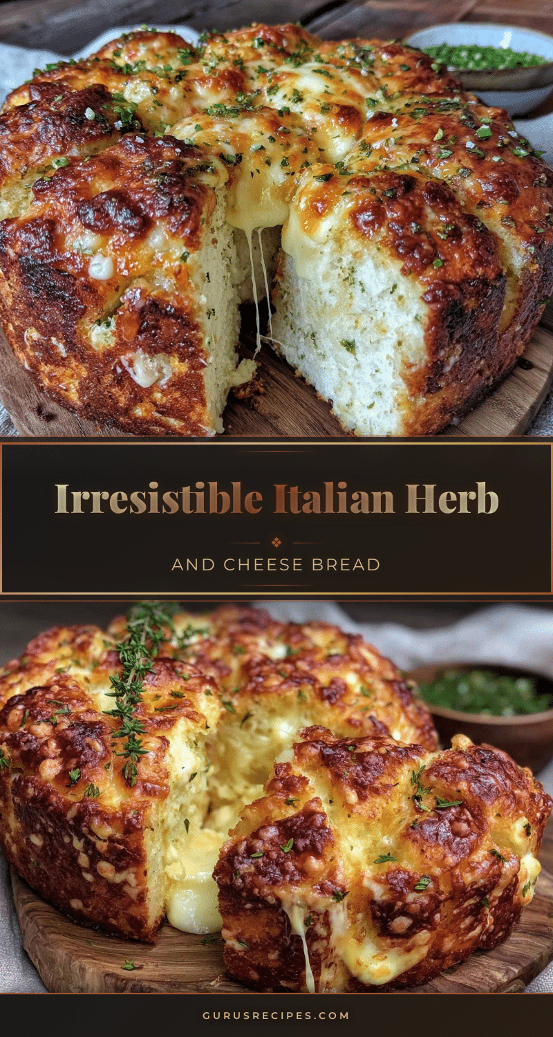 Italian herb and cheese bread recipe