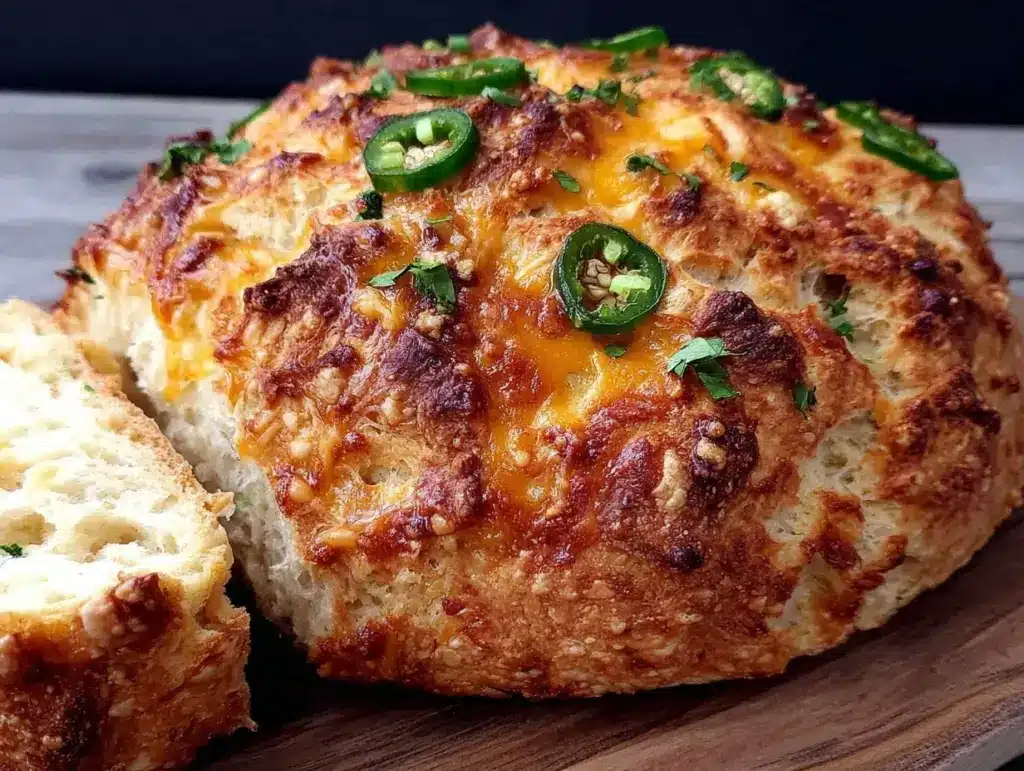 Jalapeno Cheddar Dutch Oven Bread - featured image