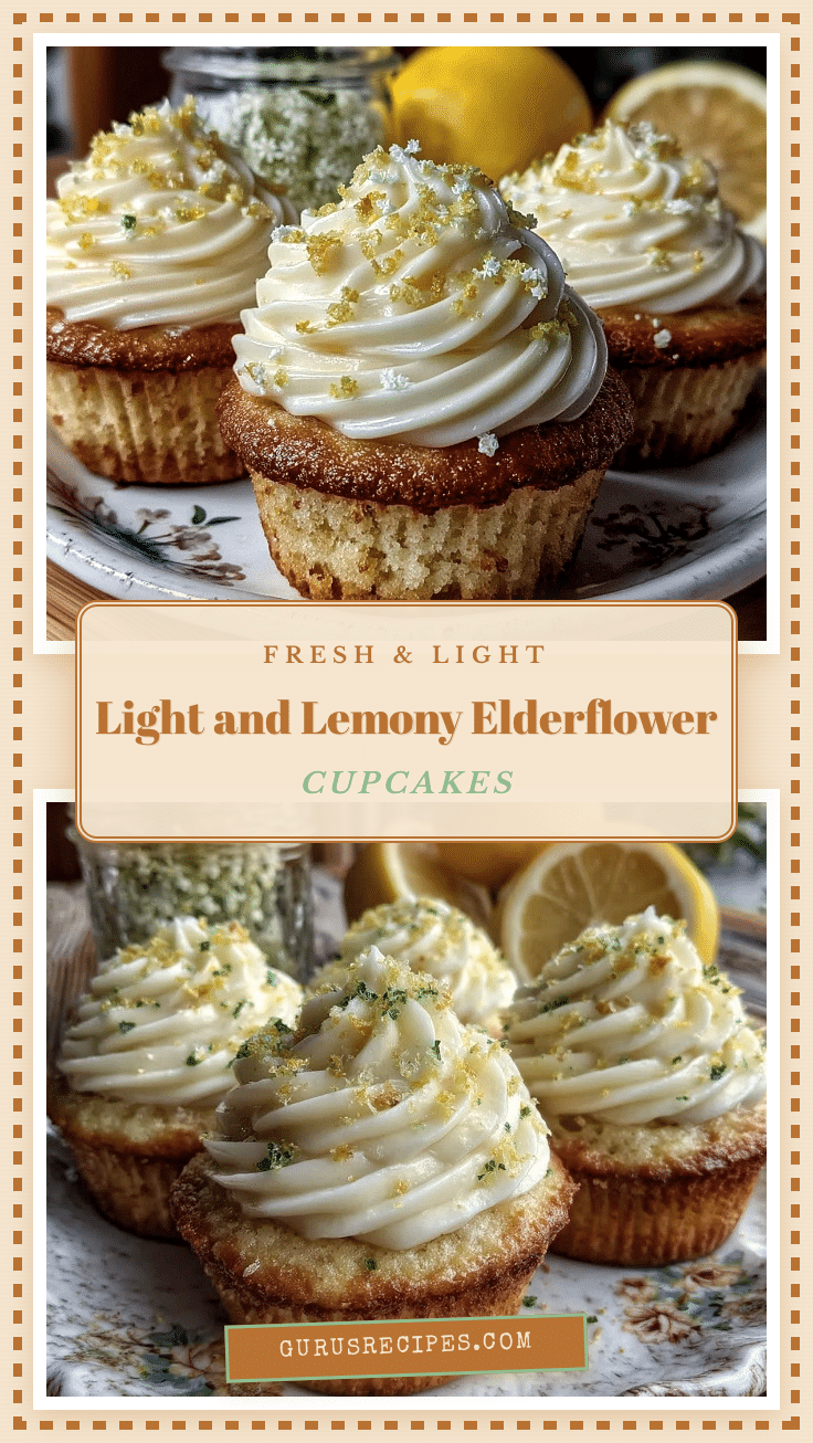 lemon elderflower cupcakes recipe
