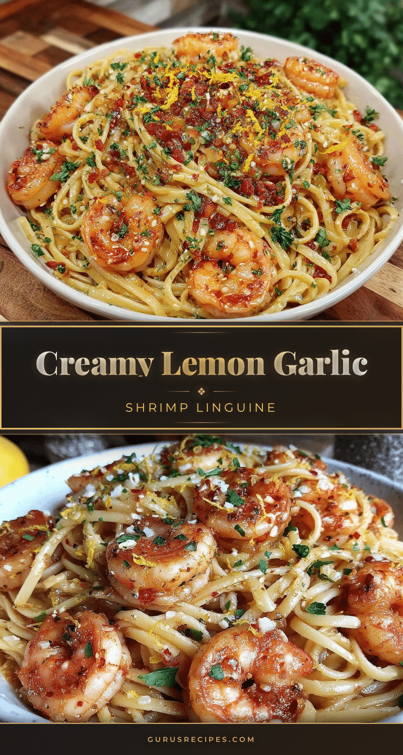lemon garlic shrimp linguine recipe