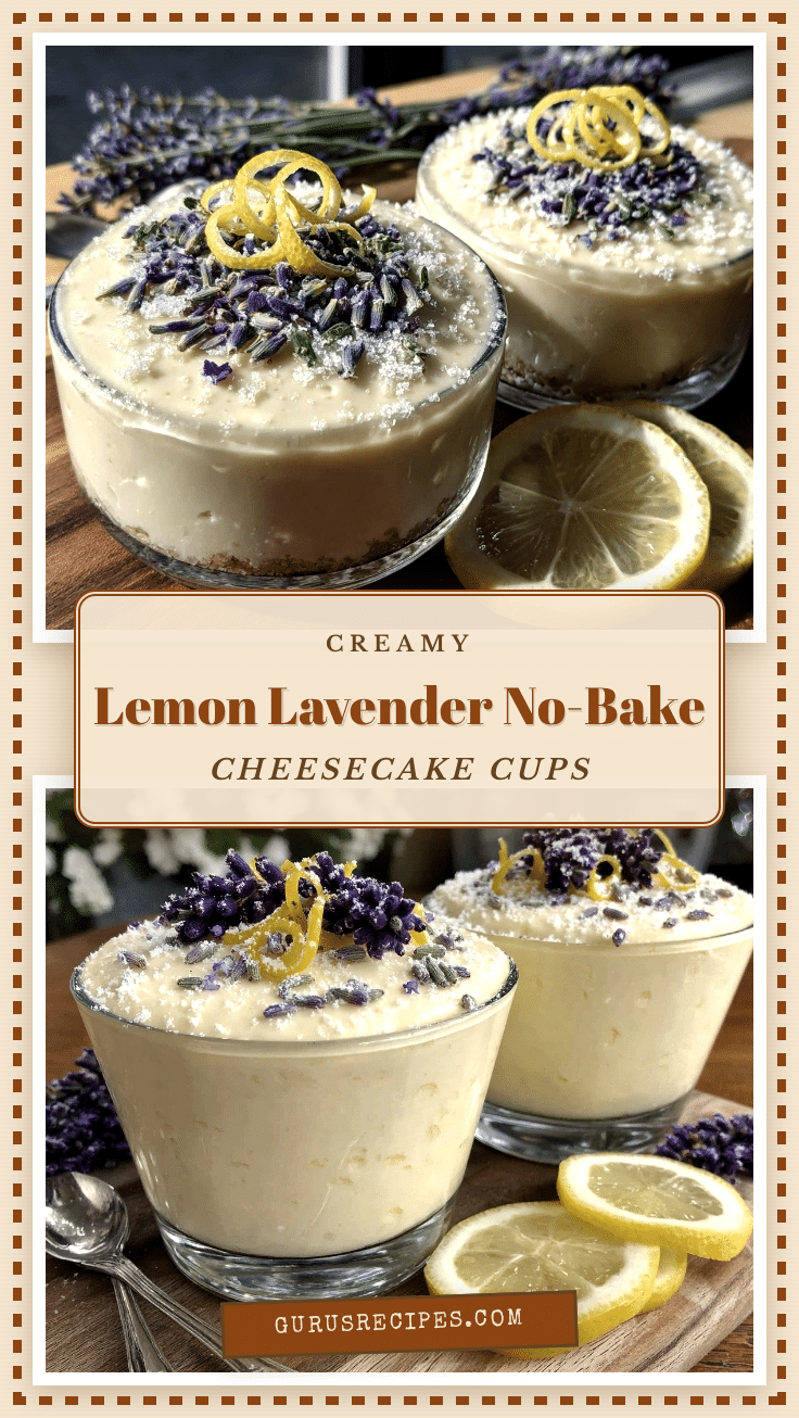 lemon lavender no bake cheesecake cups recipe