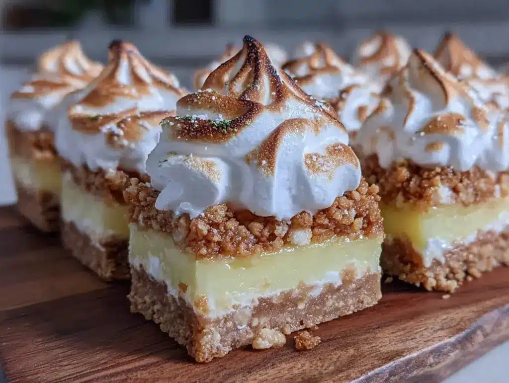 lemon meringue pie bars - featured image