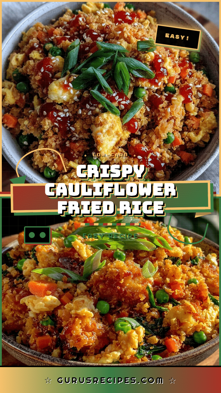 low-carb cauliflower fried rice bowl recipe