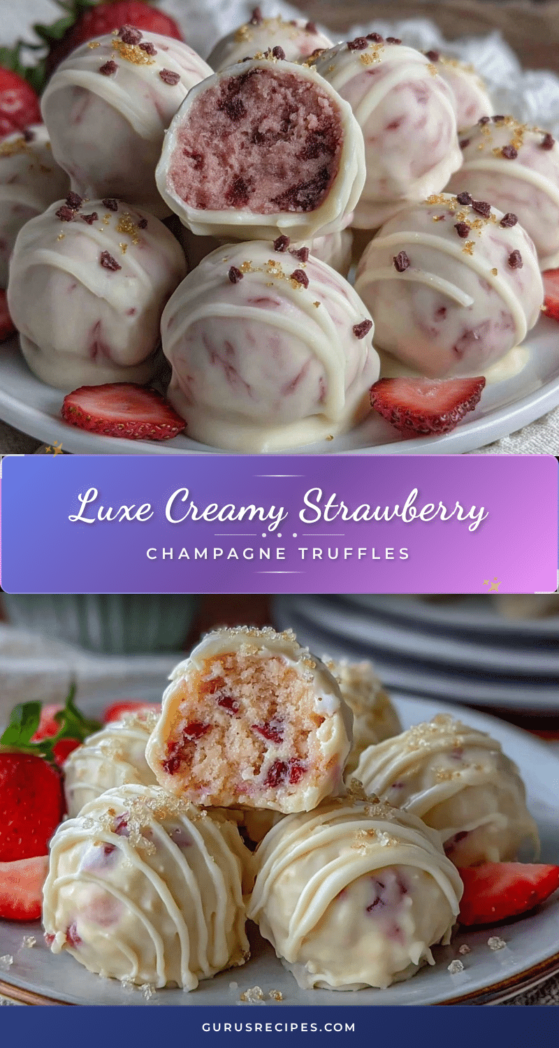 Luxe Strawberry Champagne Truffles recipe