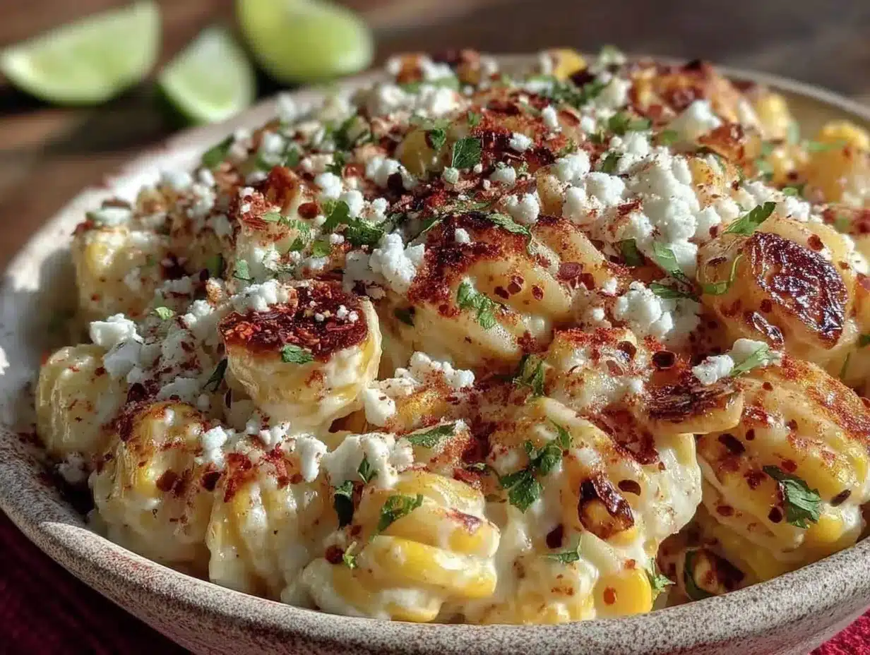 mexican street corn pasta salad preparation steps