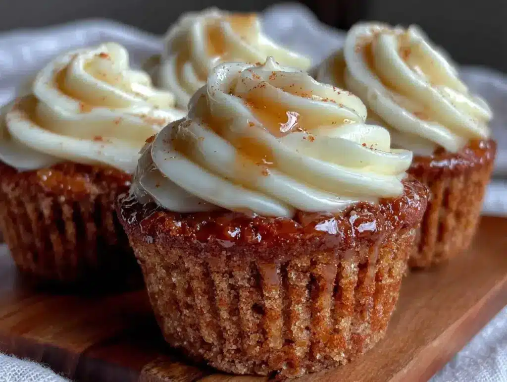 moist chai spice cupcakes with honey buttercream - featured image