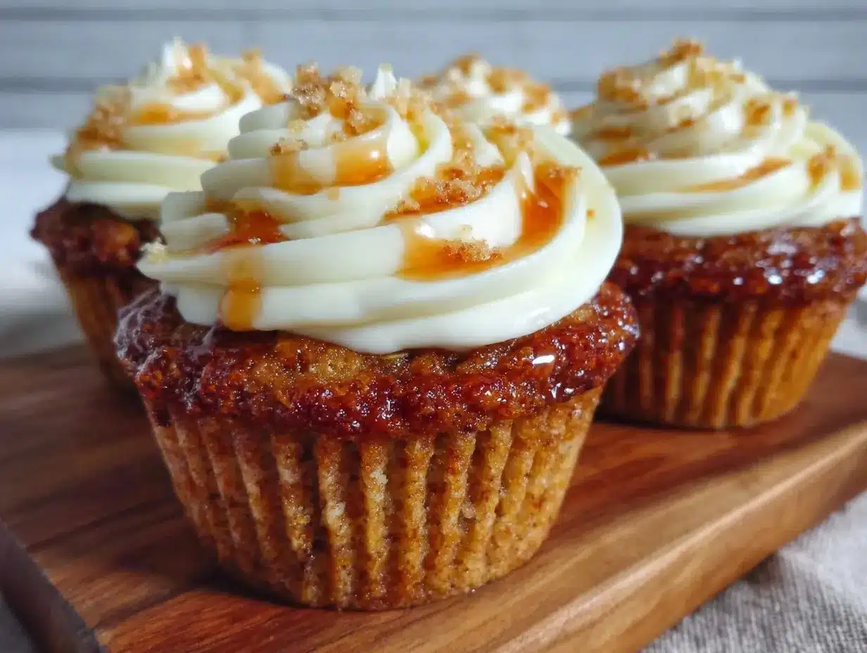 moist chai spice cupcakes with honey buttercream preparation steps