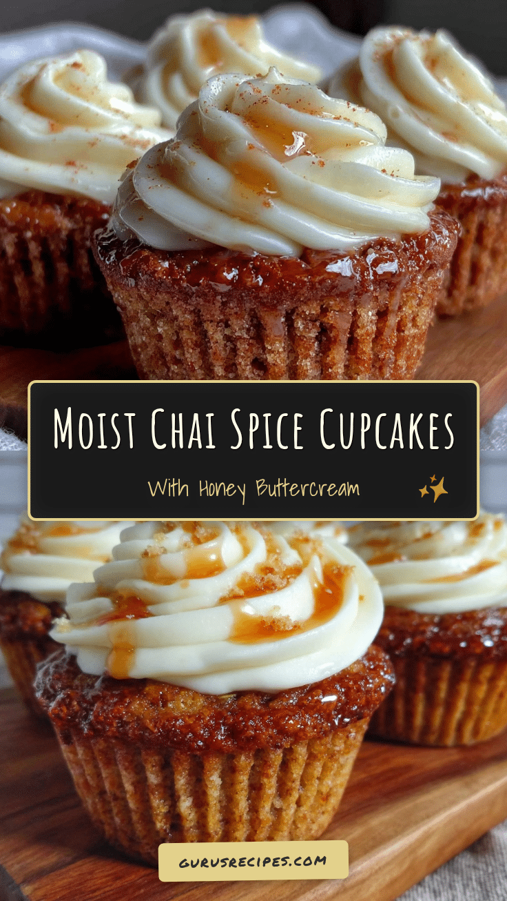 moist chai spice cupcakes with honey buttercream recipe