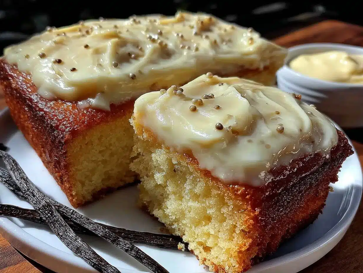 moist classic vanilla poke cake preparation steps