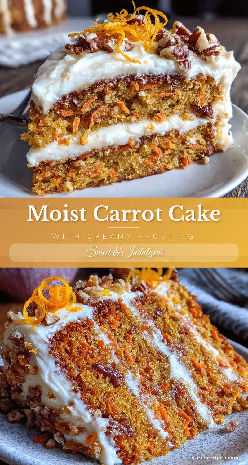 moist creamy carrot cake recipe