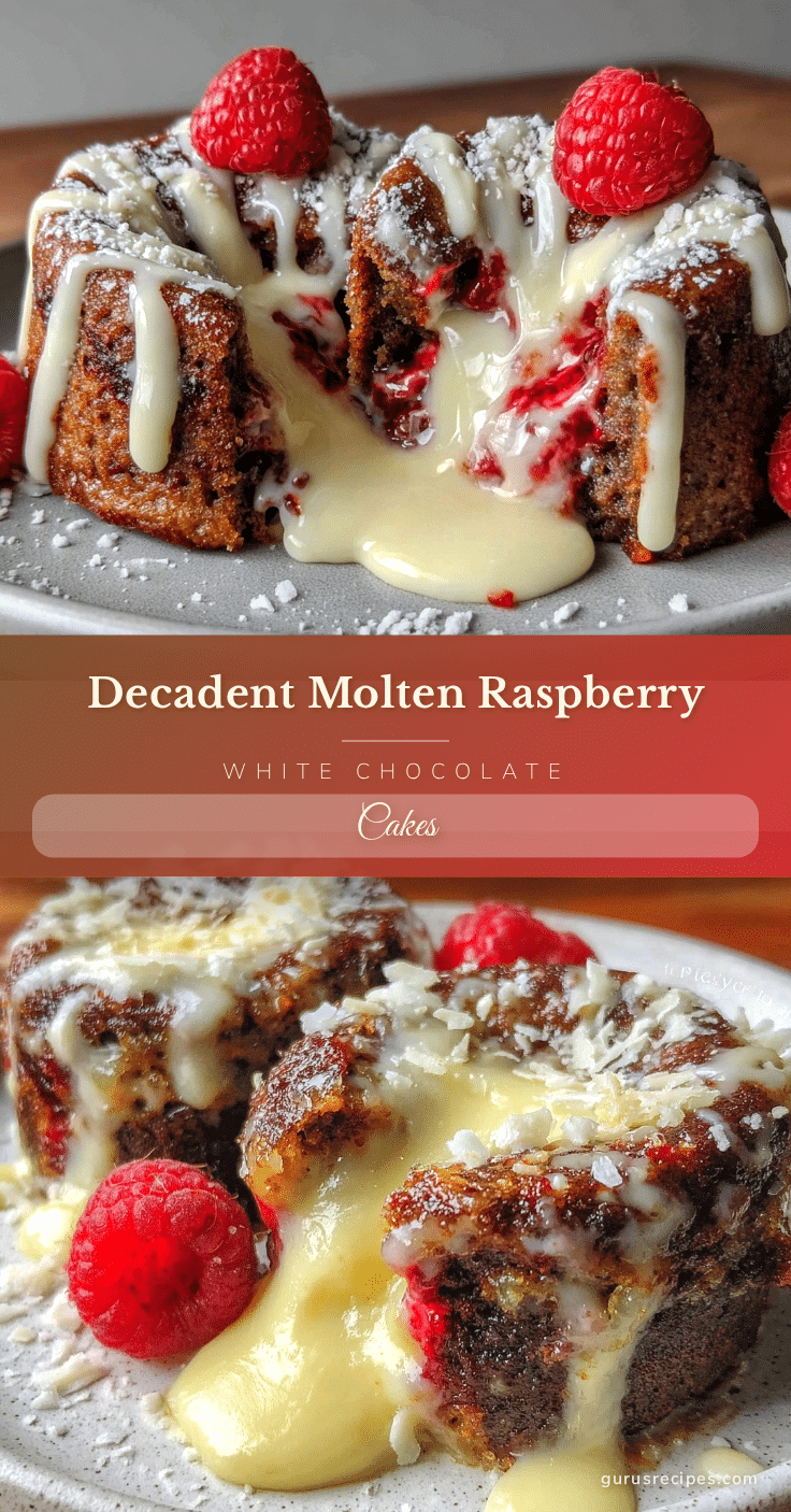 molten raspberry white chocolate lava cakes recipe