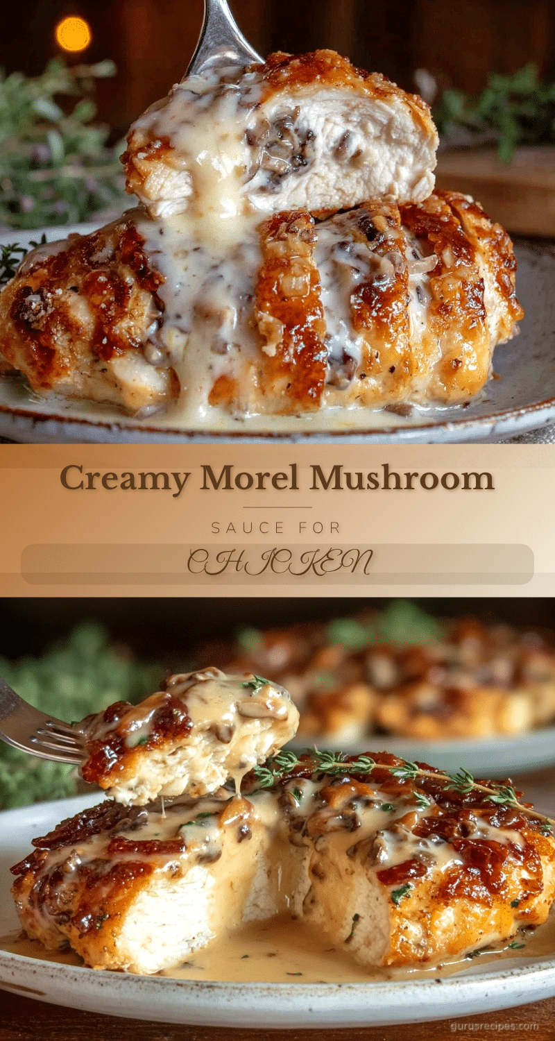 morel mushroom cream sauce recipe