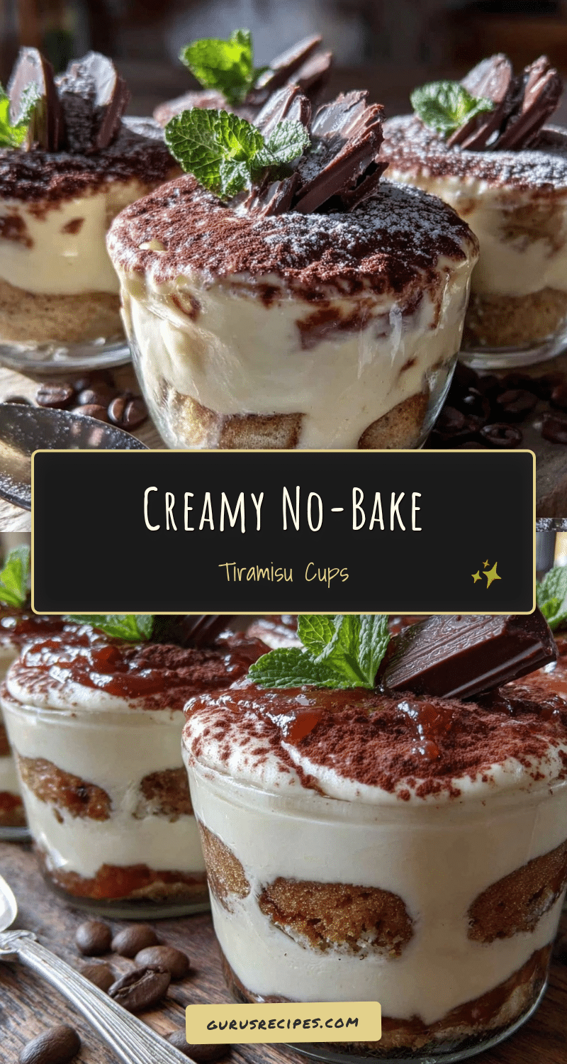 no-bake tiramisu cups recipe