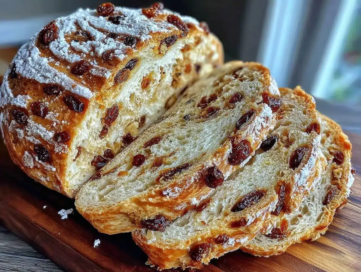 no knead cinnamon raisin bread preparation steps
