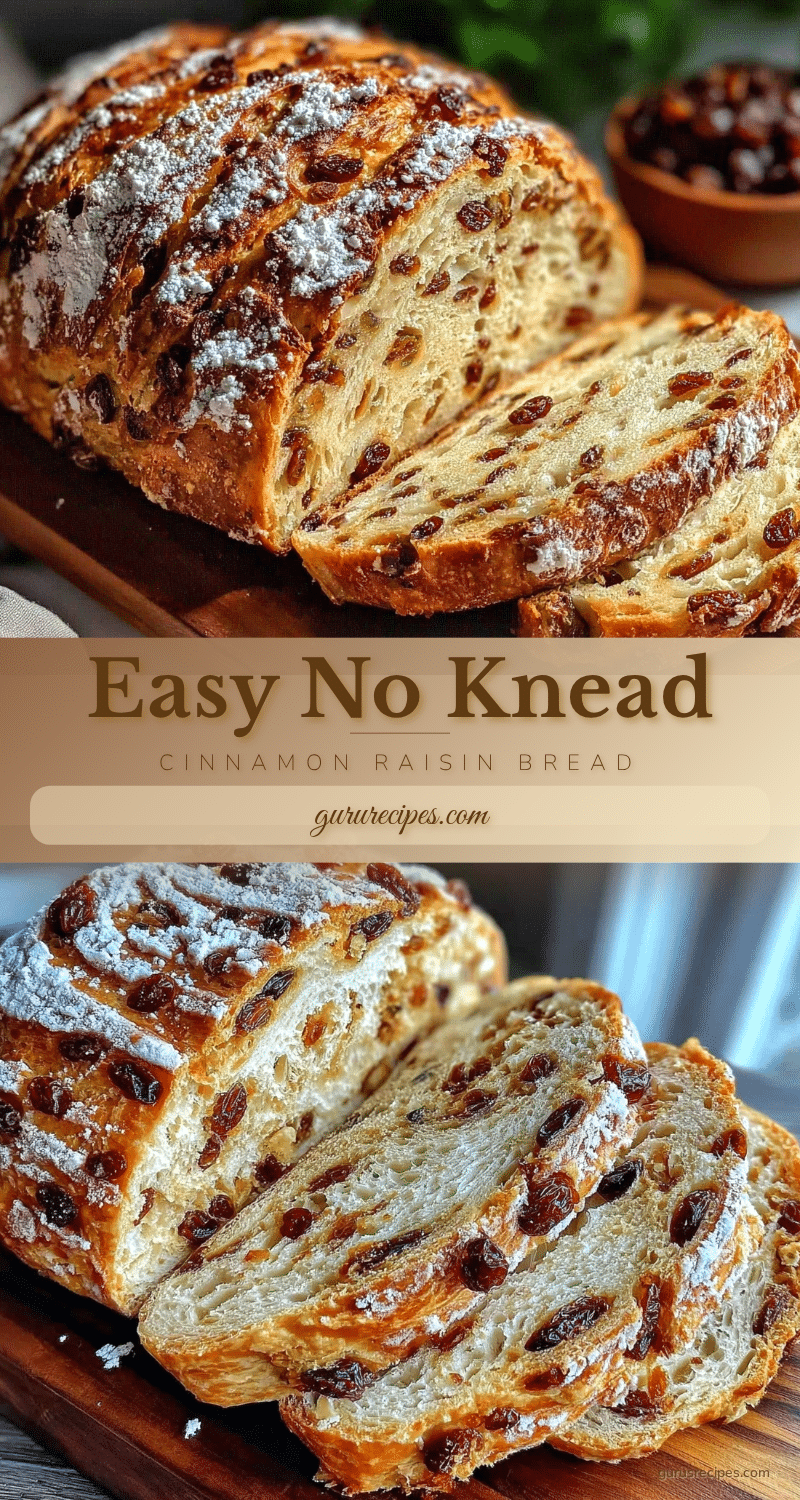 no knead cinnamon raisin bread recipe