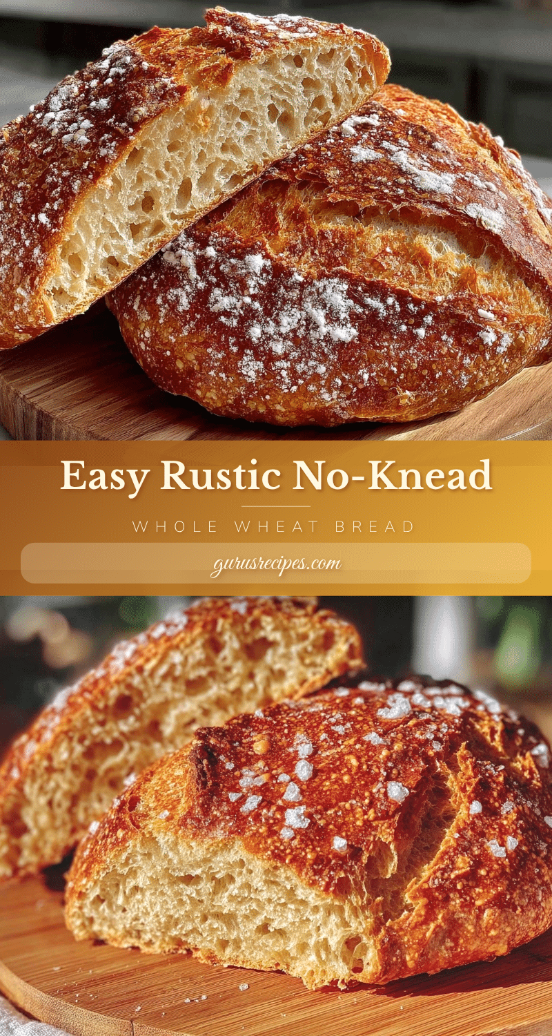 no-knead whole wheat bread recipe