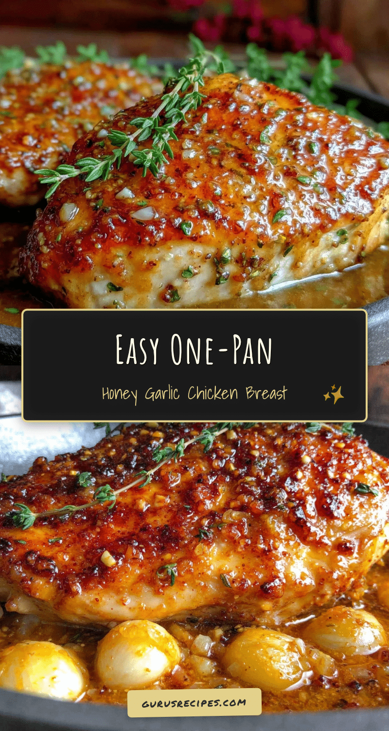 one-pan honey garlic chicken breast recipe