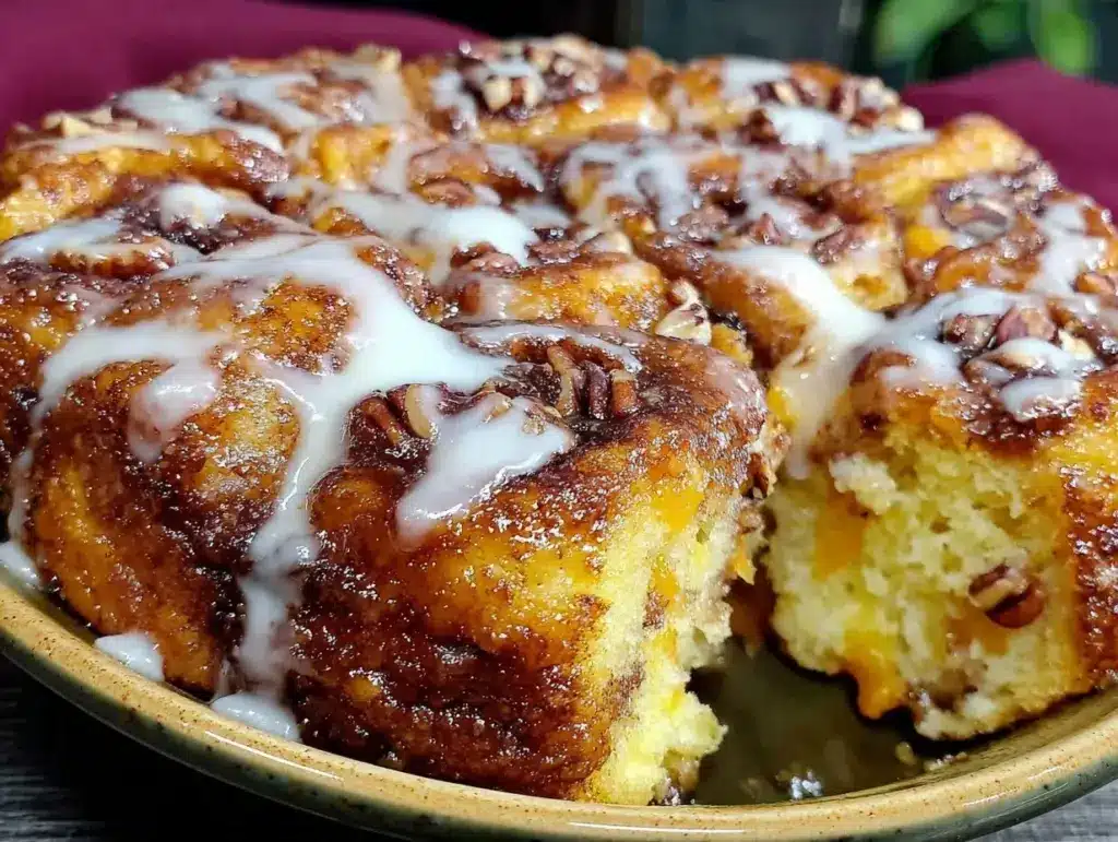 overnight cinnamon roll french toast casserole - featured image