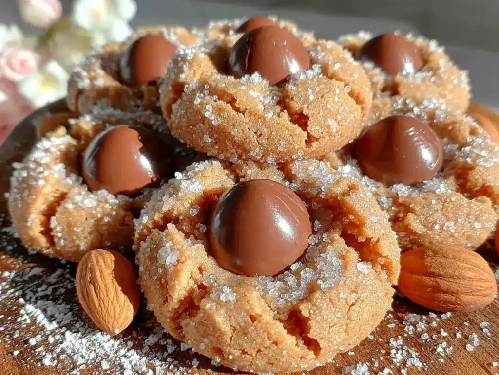 peanut butter blossoms recipe - featured image